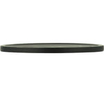 BRITISH COLOUR STANDARD - 14.5 cm D / 5.5'' D - Large Metal Candle Plate - Jet Black