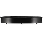 BRITISH COLOUR STANDARD - 37cm x 25cm / 14'' x 9.8'' Oval Metal Candle Platter - Jet Black