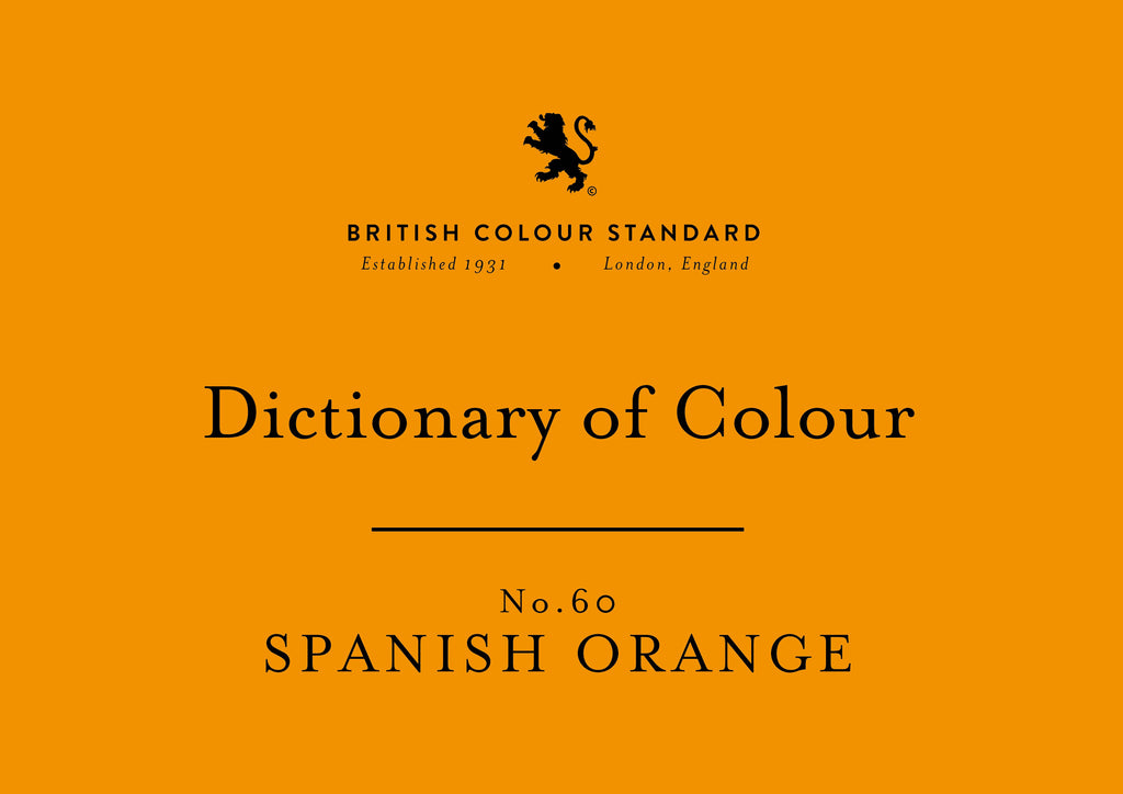 BRITISH COLOUR STANDARD - SPANISH ORANGE No. 60