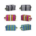 BRITISH COLOUR STANDARD - Eco Woven Wash Bag in Jet and Grass Green