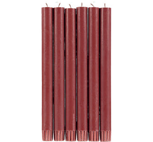 BRITISH COLOUR STANDARD - 25cm / 10'' H Guardsman Red Eco Dinner Candles, 25 per pack