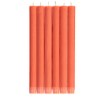 BRITISH COLOUR STANDARD - 25cm / 10'' H Rust Eco Dinner Candles, 25 per pack