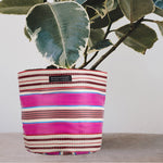 BRITISH COLOUR STANDARD Eco Woven Plant Pot Cover Set of 3 - Neyron, Pompadour & Pearl