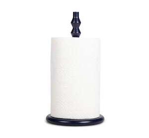 Wooden Kitchen Roll Holder in Midnight Blue