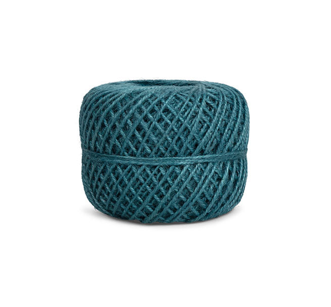 Jute Twine Ball in Petrol Blue