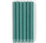 BRITISH COLOUR STANDARD - 25cm / 10'' H Beryl Green Eco Dinner Candles, Gift Box of 6