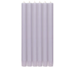 BRITISH COLOUR STANDARD - 25cm / 10'' H Verbena Mauve Eco Dinner Candles, Gift Box of 6