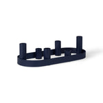 BRITISH COLOUR STANDARD - Oval Metal Candelabra Ring in Midnight Blue