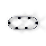 BRITISH COLOUR STANDARD - Oval Metal Candelabra Ring in Midnight Blue