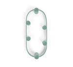 BRITISH COLOUR STANDARD - Oval Metal Candelabra Ring in Opaline Green