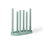 BRITISH COLOUR STANDARD - Oval Metal Candelabra Ring in Opaline Green