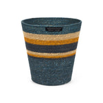 BRITISH COLOUR STANDARD Seagrass Waste Paper Basket in Pompadour / Midnight