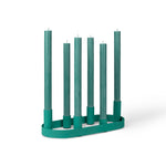 BRITISH COLOUR STANDARD - Oval Metal Candelabra Ring in Beryl Green