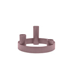 Round Metal Candelabra Ring in Old Rose