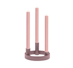 Round Metal Candelabra Ring in Old Rose