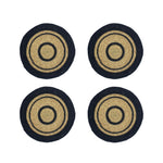 BRITISH COLOUR STANDARDSeagrass Placemat 12.25" in Jet Black / Natural