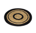 BRITISH COLOUR STANDARDSeagrass Placemat 12.25" in Jet Black / Natural