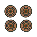 BRITISH COLOUR STANDARD Seagrass Placemat 12.25" in Olive / Old Rose