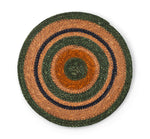 BRITISH COLOUR STANDARD Seagrass Placemat 12.25" in Olive / Old Rose