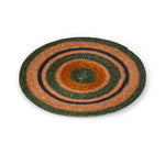 BRITISH COLOUR STANDARD Seagrass Placemat 12.25" in Olive / Old Rose