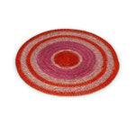 BRITISH COLOUR STANDARD Seagrass Placemat 12.25" in Guardsman Red / Venetian Pink