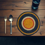 BRITISH COLOUR STANDARD Seagrass Placemat 12.25"  in Midnight Blue / Guardsman Red