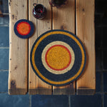 BRITISH COLOUR STANDARD Seagrass Placemat 12.25"  in Midnight Blue / Guardsman Red