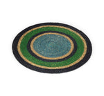 BRITISH COLOUR STANDARD Seagrass Placemat 12.25"  in Beryl Green / Midnight Blue / Tropic Turquoise