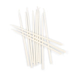 BRITISH COLOUR STANDARD - Thin Taper Candles - Pearl White