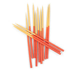 BRITISH COLOUR STANDARD - Thin Taper Candles - Two-Tone in Saffron and Rust
