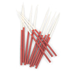BRITISH COLOUR STANDARD - Thin Taper Candles - Two-Tone in Guardsman Red and Pearl