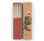 BRITISH COLOUR STANDARD - Thin Taper Candles - Two-Tone in Guardsman Red and Pearl