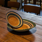 BRITISH COLOUR STANDARD Seagrass Large Bowl - Olive Green / Old Rose