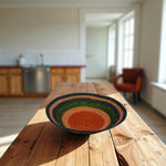 BRITISH COLOUR STANDARD Seagrass Small Bowl - Olive Green / Old Rose