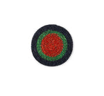 BRITISH COLOUR STANDARD Seagrass Coaster, 4.5" D - Midnight Blue / Beryl Green
