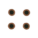 BRITISH COLOUR STANDARD Seagrass Coaster, 4.5" D - Olive / Old Rose