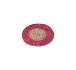 BRITISH COLOUR STANDARD Seagrass Coaster, 4.5" D - Guardsman Red / Venetian Pink