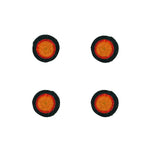 BRITISH COLOUR STANDARD Seagrass Coaster, 4.5" D - Tuscan Yellow / Guardsman Red