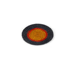 BRITISH COLOUR STANDARD Seagrass Coaster, 4.5" D - Tuscan Yellow / Guardsman Red