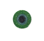 BRITISH COLOUR STANDARD Seagrass Coaster, 4.5" D - Beryl Green / Midnight Blue / Tropic Turquoise