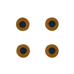 BRITISH COLOUR STANDARD Seagrass Coaster, 4.5" D - Midnight Blue / Tuscan Yellow