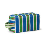 BRITISH COLOUR STANDARD - Eco Woven Wash Bag in Medici Blue and Grass Green