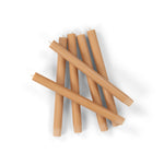 BRITISH COLOUR STANDARD - 25cm / 10'' H  - Khaki Brown Eco Dinner Candles, Gift Box of 6