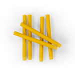 BRITISH COLOUR STANDARD - 25cm / 10'' H  - Bunting Yellow Eco Dinner Candles, Gift Box of 6