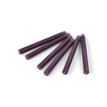 BRITISH COLOUR STANDARD - 25cm / 10'' H  - Egg Plant Eco Dinner Candles, Gift Box of 6
