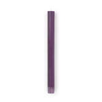 BRITISH COLOUR STANDARD - 25cm / 10'' H  - Egg Plant Eco Dinner Candles, Gift Box of 6