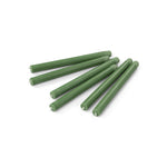 BRITISH COLOUR STANDARD - 25cm / 10'' H  - Emerald Green Eco Dinner Candles, Gift Box of 6