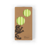 BRITISH COLOUR STANDARD - 25cm / 10'' H  - Chartreuse Green Eco Dinner Candles, Gift Box of 6