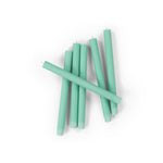 BRITISH COLOUR STANDARD - 25cm / 10'' H  - Turquoise Green Eco Dinner Candles, Gift Box of 6
