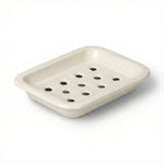 BRITISH COLOUR STANDARD - Enamel Soap Dish in Stone White